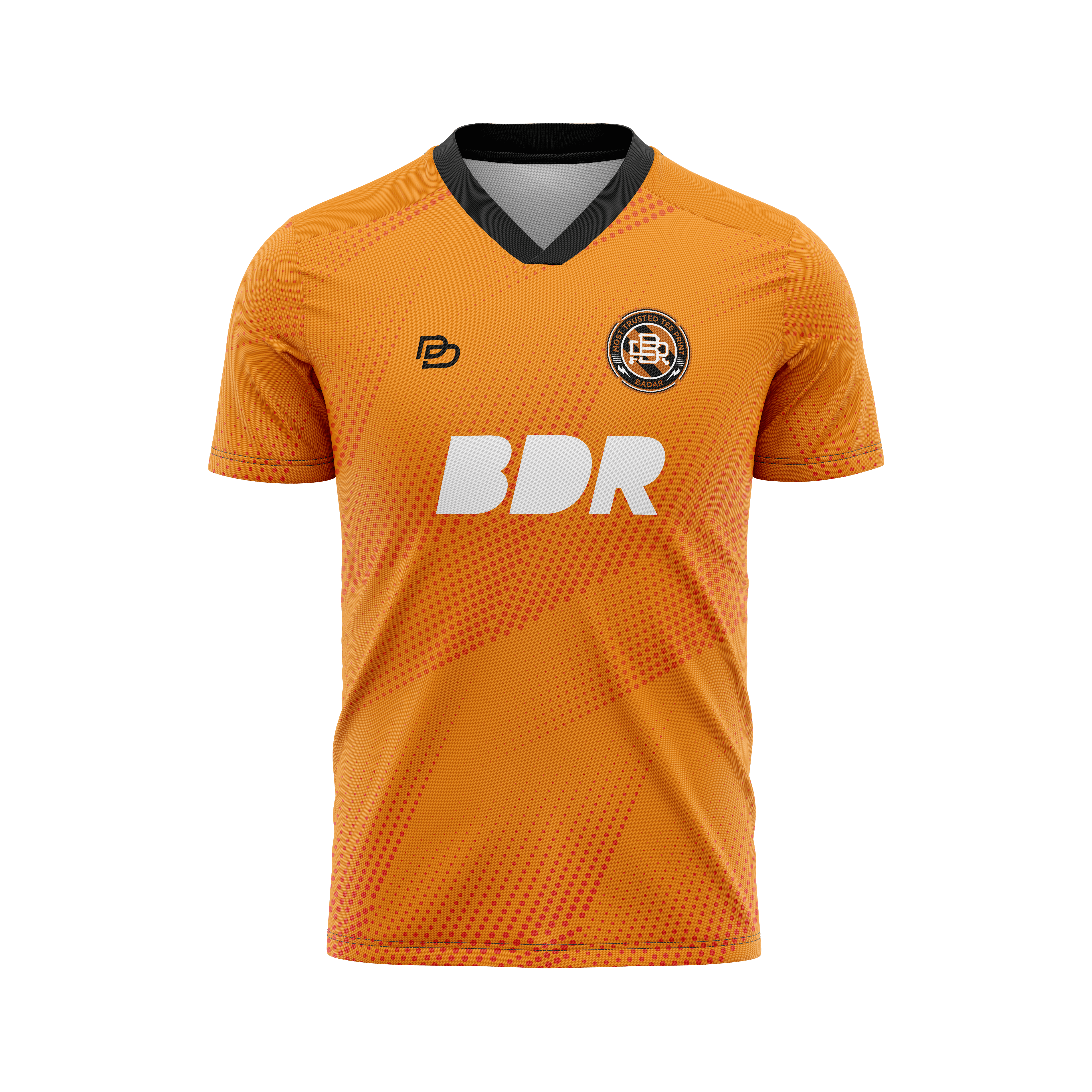 VNECK-ORANGE-HALFTONE